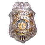 FOUNTAIN VALLEY, CA FIRE DEPT CAPTAIN MINI BADGE PIN